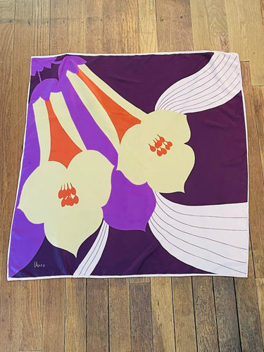 Vera Purple and Pink Floral Scarf